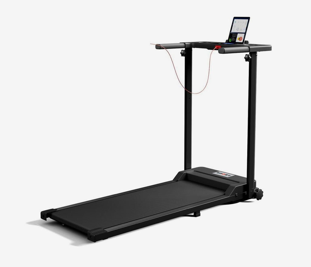Folding protective indoor treadmill