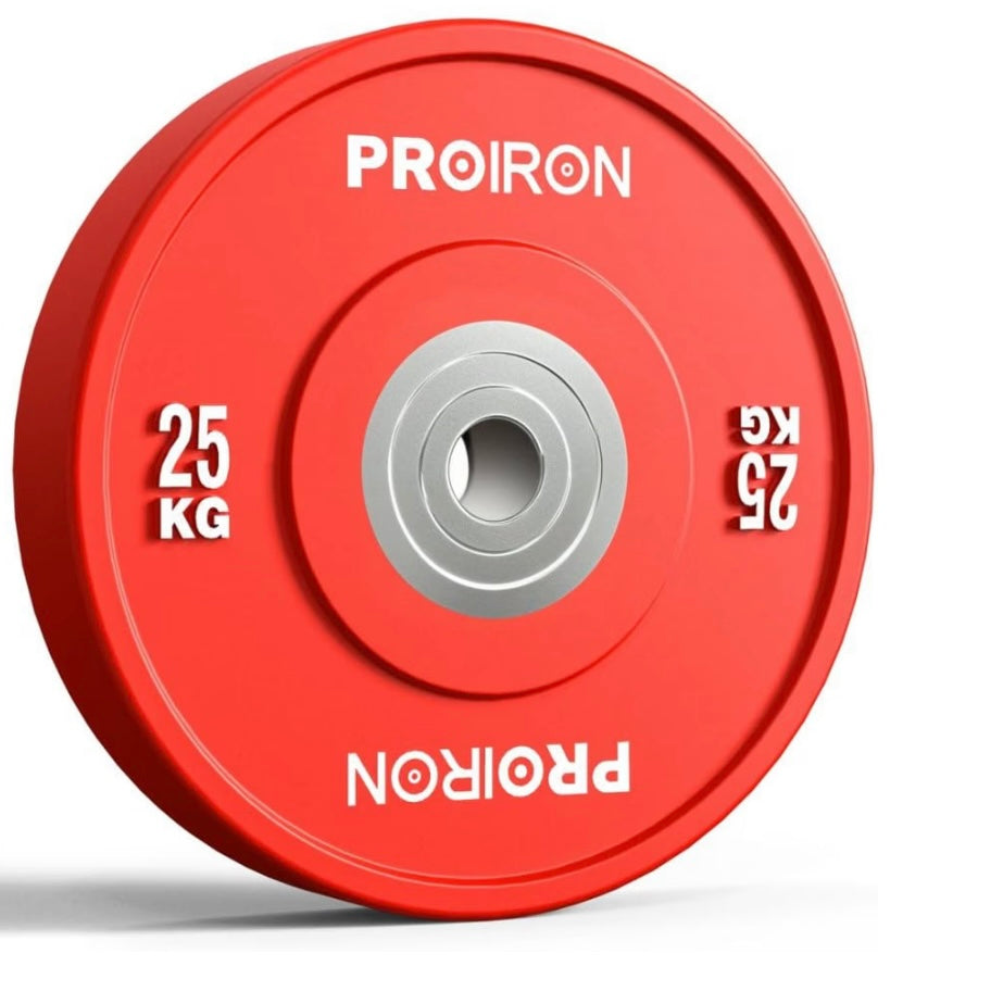 PROIRON Olympic Bumper Plates, 2" 5kg or 10kg or 15kg or 25kg