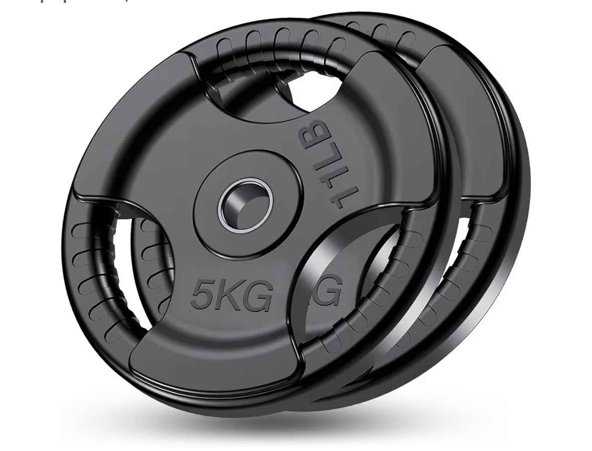 FK Sports Standard Weight Plates - Cast Iron Weight Plates with Rubber finish, 1 inch opening, 2.5kg or 5kg or 10kg or 15kg, 20kg or 25kg