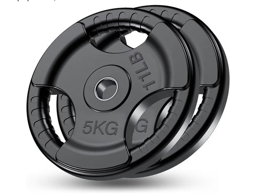 FK Sports Standard Weight Plates - Cast Iron Weight Plates with Rubber finish, 1 inch opening, 2.5kg or 5kg or 10kg or 15kg, 20kg or 25kg