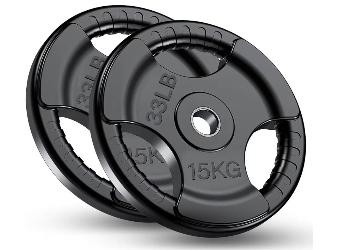 FK Sports Standard Weight Plates - Cast Iron Weight Plates with Rubber finish, 1 inch opening, 2.5kg or 5kg or 10kg or 15kg, 20kg or 25kg