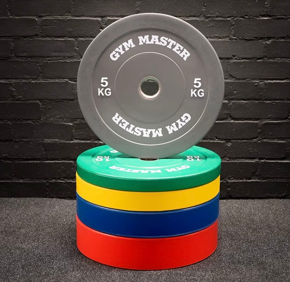 GYM MASTER 2" Coloured Rubber Bumper Plates 150kg set