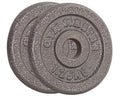 GYM MASTER Standard 1" Cast Iron Weight Plates 1.25kg or 2.5kg or 5kg or 10kg or 20kg