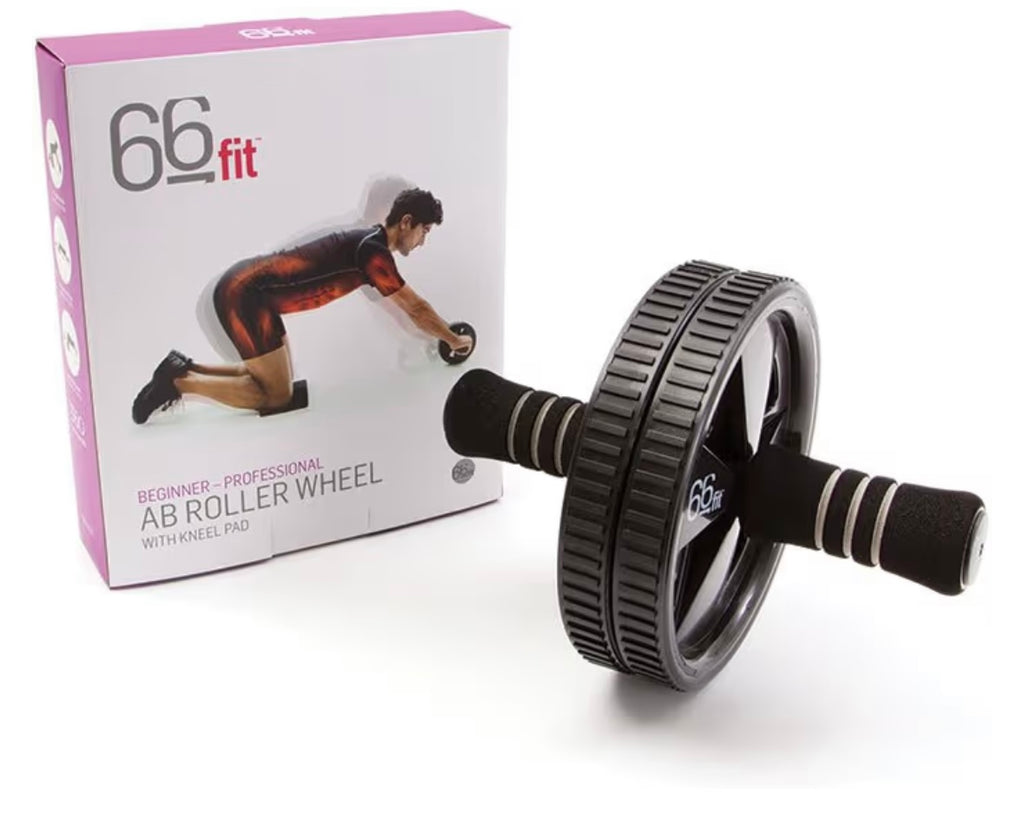 66Fit Ab Roller Wheel & Knee Pad