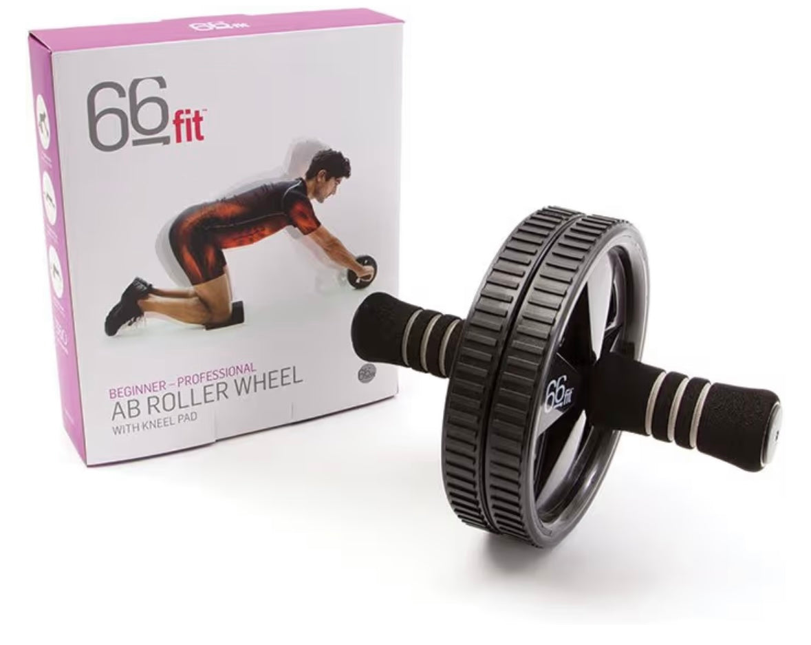 66Fit Ab Roller Wheel & Knee Pad