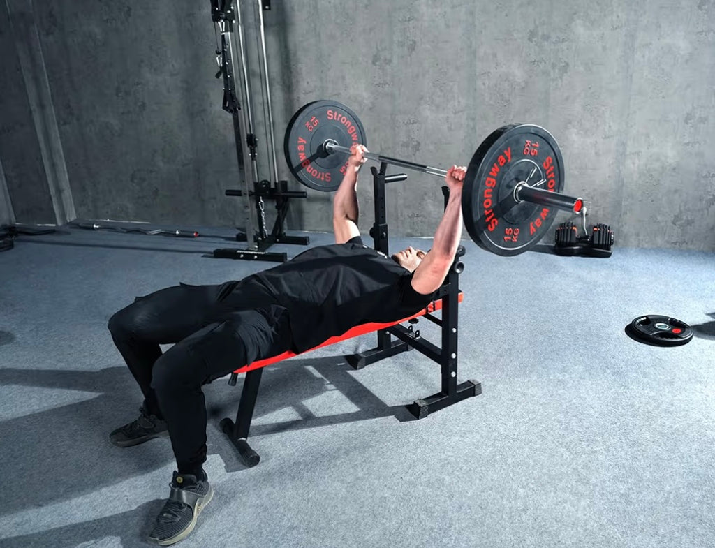 Strongway® Olympic Bumper Weight Plates (5KG or 10KG or 15kg or 20KG) Discs for Barbell - 2 Inch