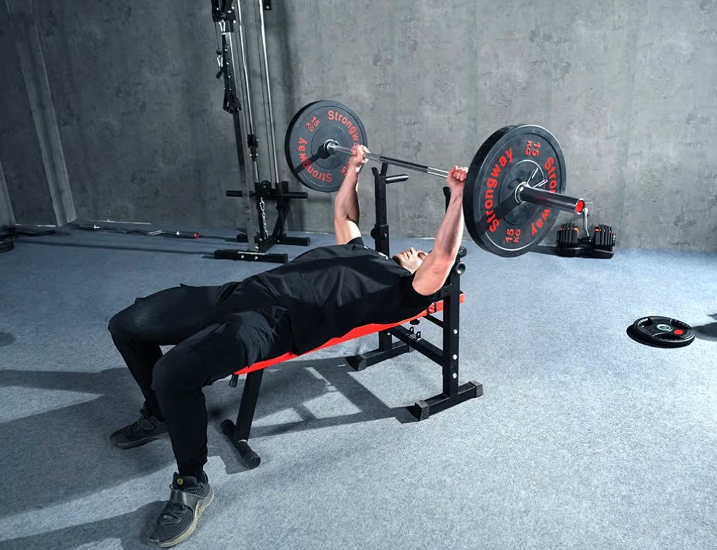 Strongway® Olympic Bumper Weight Plates (5KG or 10KG or 15kg or 20KG) Discs for Barbell - 2 Inch