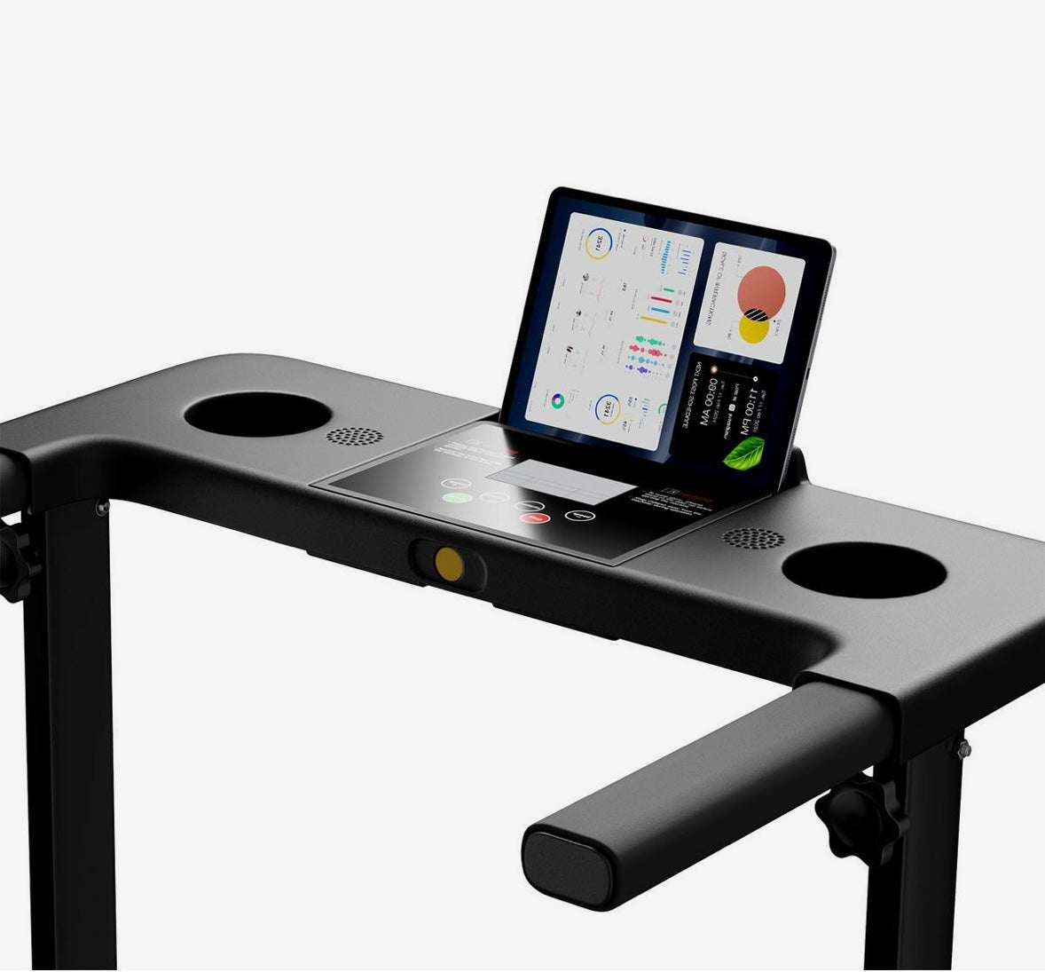 Folding protective indoor treadmill