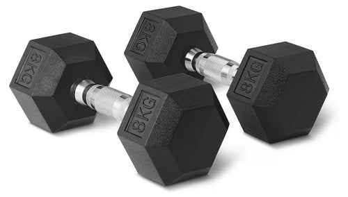 Encased Hex Dumbbell Weights 5kg. 6kg. 8kg 10kg