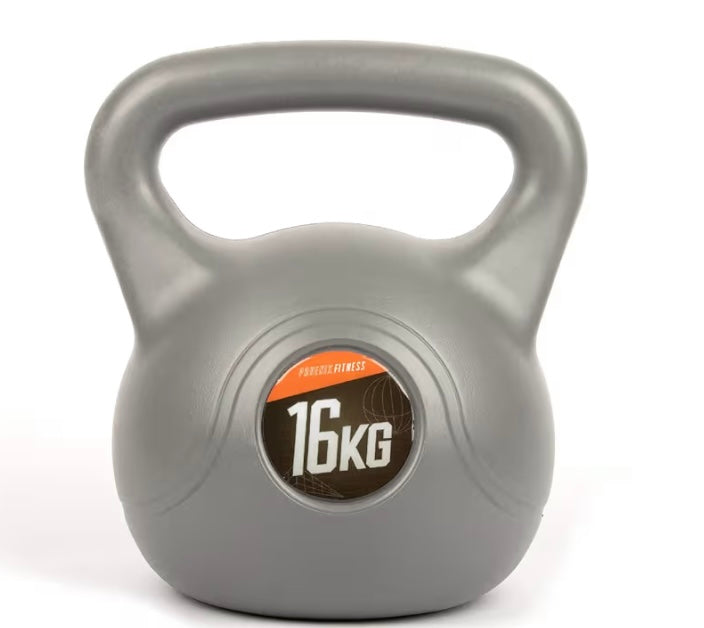 Phoenix Fitness Vinyl Kettlebell  – 4kg or 6kg or 8kg or 12kg or 16kg or or 20kg