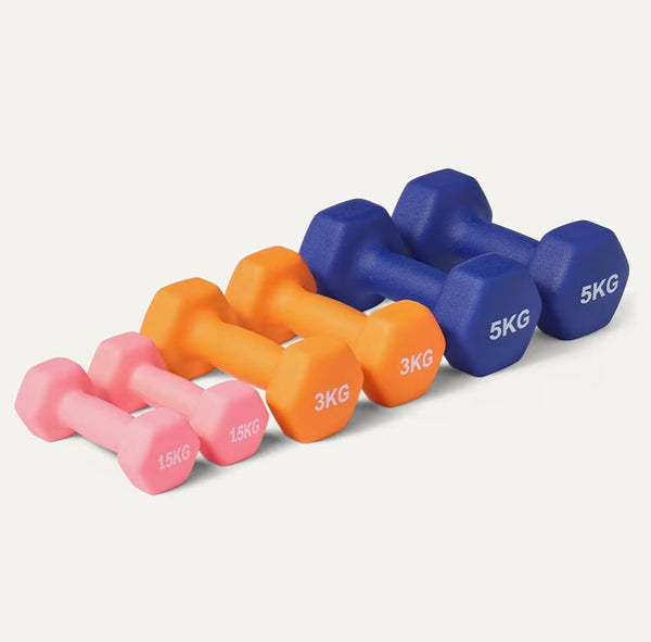 Neoprene 1.5kg,3kg and 5kg set