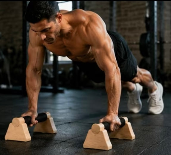 Wooden push up support set