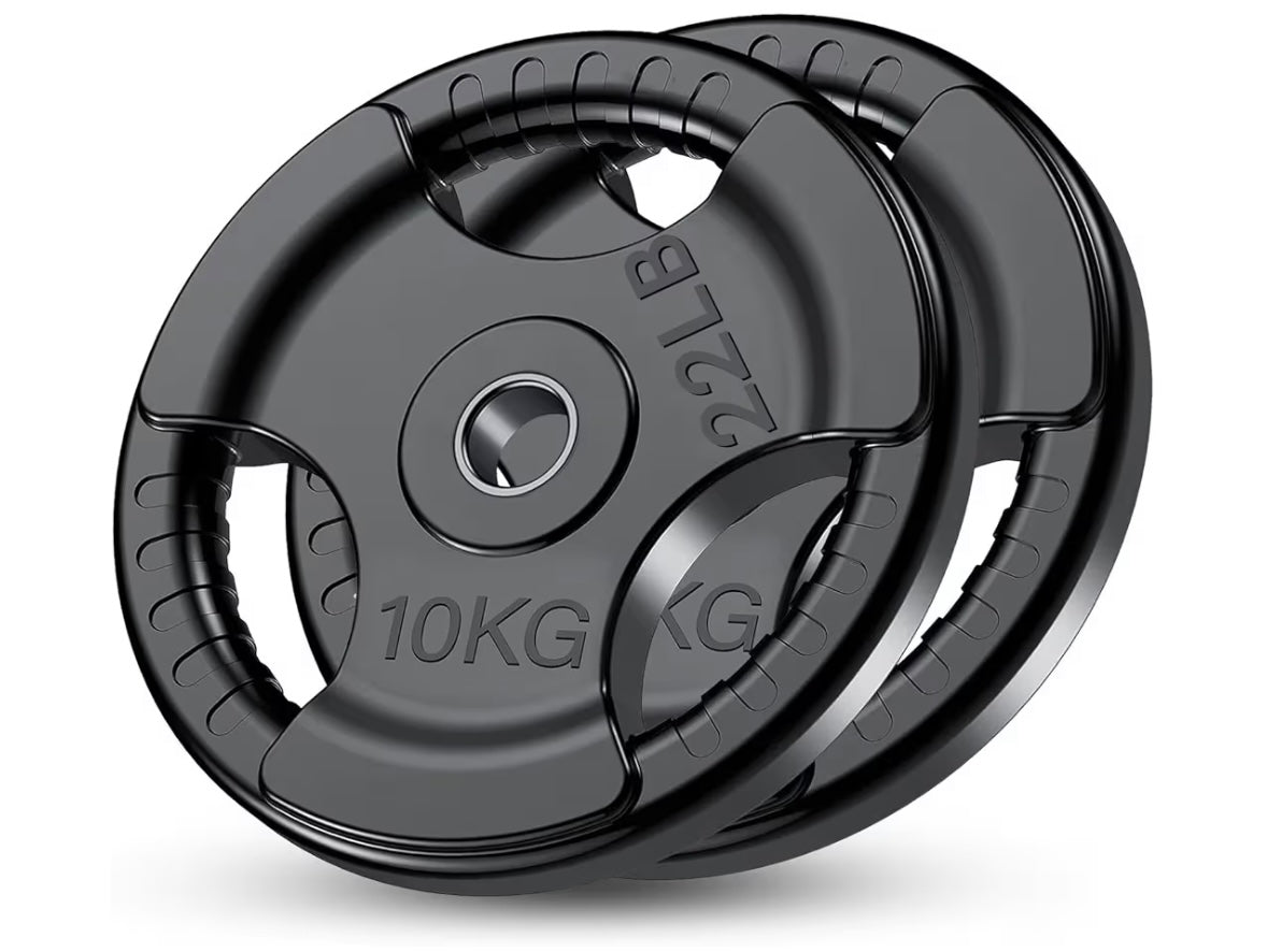 FK Sports Standard Weight Plates - Cast Iron Weight Plates with Rubber finish, 1 inch opening, 2.5kg or 5kg or 10kg or 15kg, 20kg or 25kg