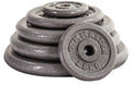 GYM MASTER Standard 1" Cast Iron Weight Plate set 2x1.25kg + 2x2.5kg + 2x5kg + 2x10kg + 15kg +20kg