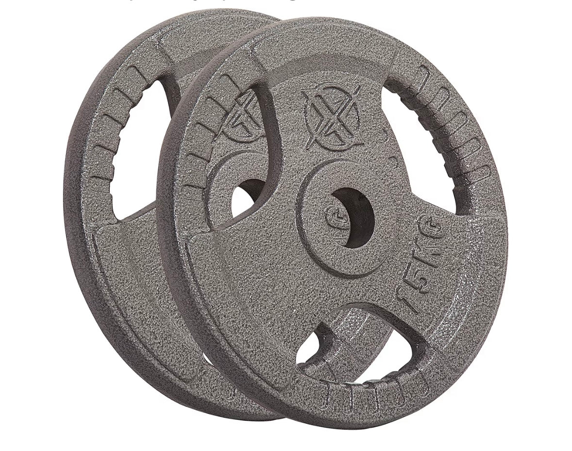 RIP X Tri Grip 2" Olympic Weight Plates in Cast Iron full set     1.25kg + 2.5kg + 5kg + 10kg + 15kg + 20kg