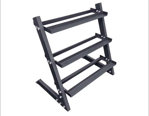 Hex Dumbbell Weights Set and Storage Rack
