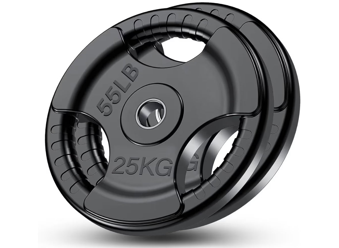 FK Sports Standard Weight Plates - Cast Iron Weight Plates with Rubber finish, 1 inch opening, 2.5kg or 5kg or 10kg or 15kg, 20kg or 25kg