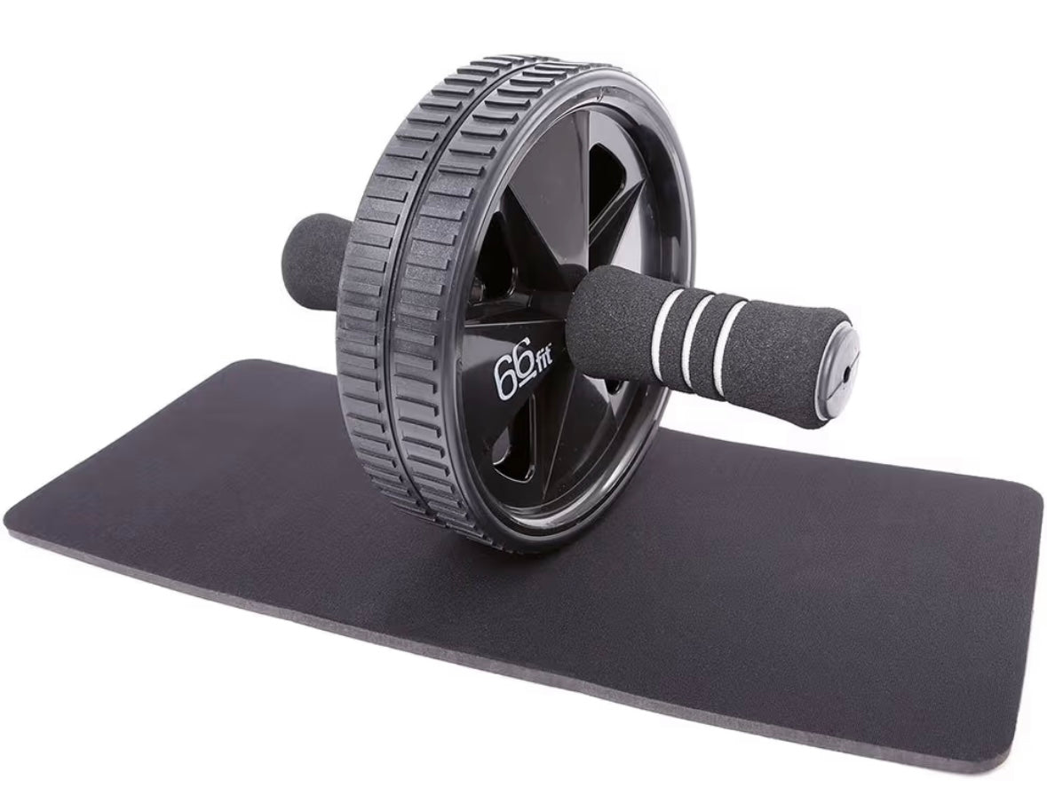 66Fit Ab Roller Wheel & Knee Pad