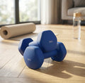 Pair of 5kg Neoprene Hex Dumbbells